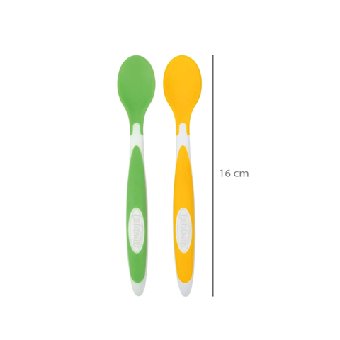 Green Soft Tip Spoons - Pack Of 2