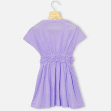 Load image into Gallery viewer, Lavender Flower Embellished A-Line Dress
