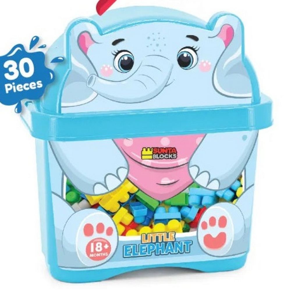 Little Elephant Mega Blocks - 30Pcs