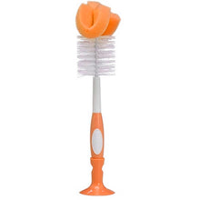 Load image into Gallery viewer, Baby Bottle Cleaning Brush - Green, Orange, Purple
