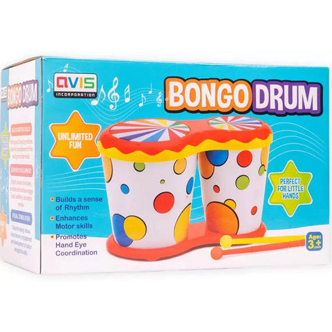 Bongo Drum With Two Sticks