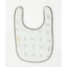 Load image into Gallery viewer, Grey Let&#39;s Travel Printed Classic Muslin Bib
