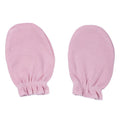 Pink Plain Cotton Mittens