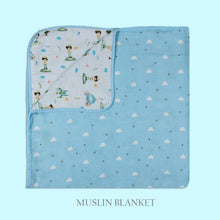 Load image into Gallery viewer, Blue The Little Prince Organic Cotton Cot Bedding Set
