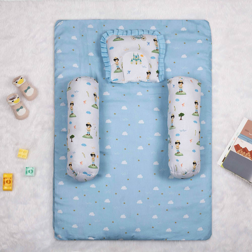 Blue The Little Prince Organic Cotton Mattress Set
