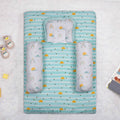 Sea Green Horizon Organic Cotton Mattress Set