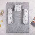 Grey Starry Nights Organic Cotton Mattress Set