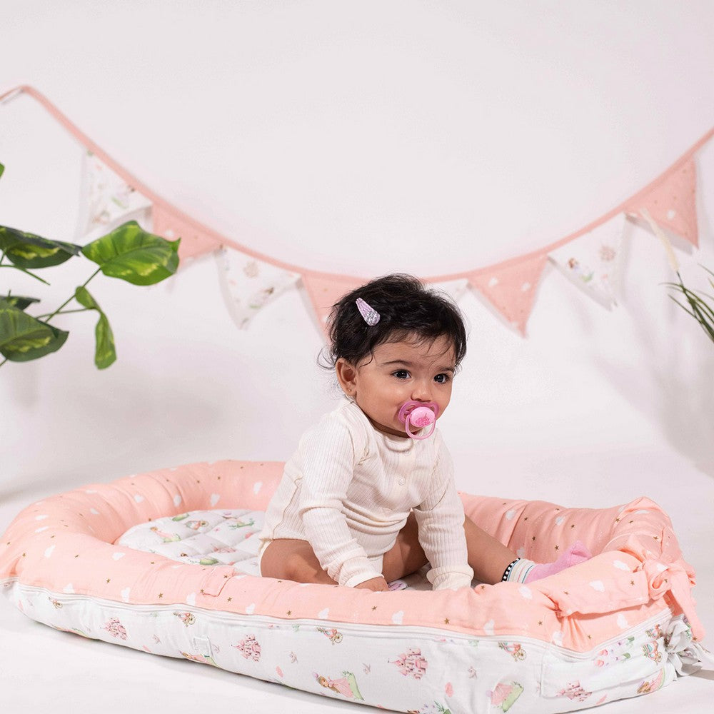 Pink Fairytale Reversible Baby Nest