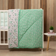 Load image into Gallery viewer, Green Arctic Organic Reversible Quilt
