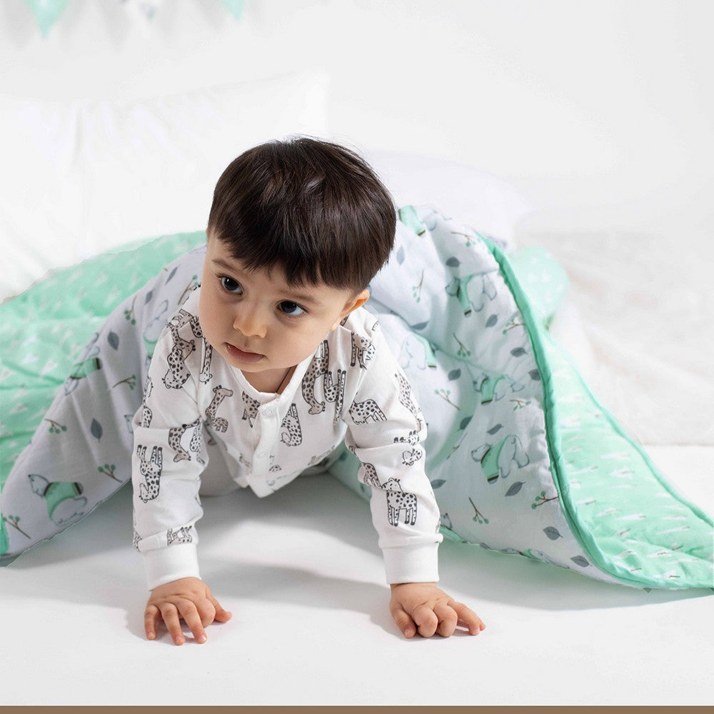 Green Arctic Organic Reversible Quilt