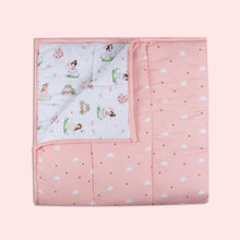Load image into Gallery viewer, Pink Fairytale Organic Reversible Quilt
