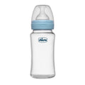 Blue Well-Being Glass Feeding Bottle - 120ml