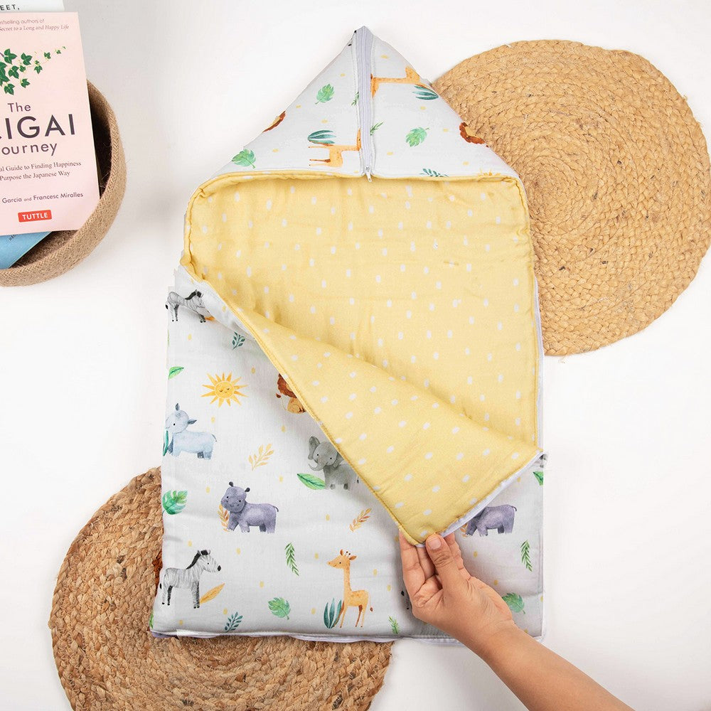Yellow Into The Wild Multi Functional Organic Cotton Carry Nest