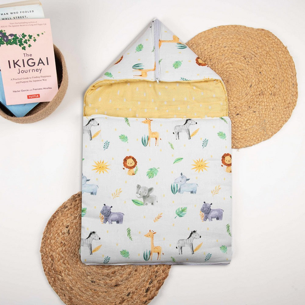 Yellow Into The Wild Multi Functional Organic Cotton Carry Nest