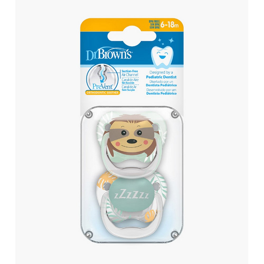 Dr Brown’s Prevent Printed Shield Soother Stage 2- Pack Of 2