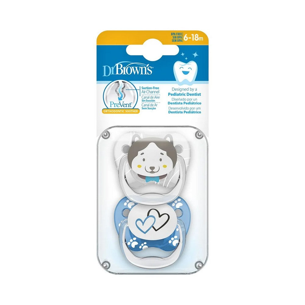 Dr Brown’s Prevent Printed Shield Pacifier Stage 2- Pack Of 2