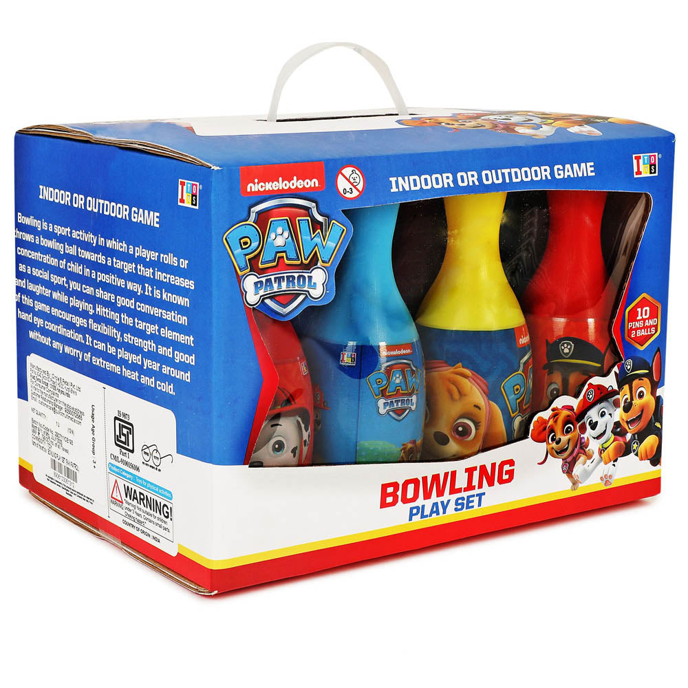 Paw Patrol Bowling Play Set With 10 Pins & 2 Balls