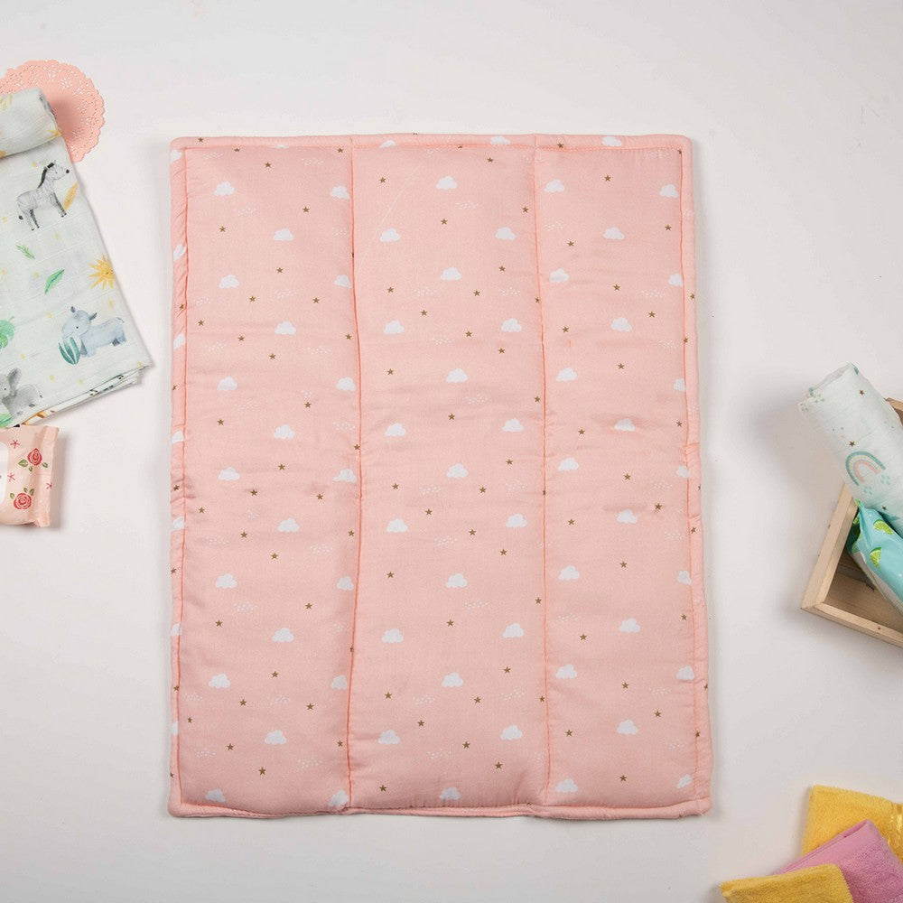 Pink Clouds Organic Changing Mat