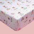 Princess Theme Organic Fitted Cot Sheet