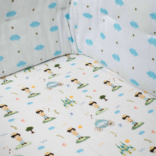 Load image into Gallery viewer, Prince Theme Organic Fitted Cot Sheet
