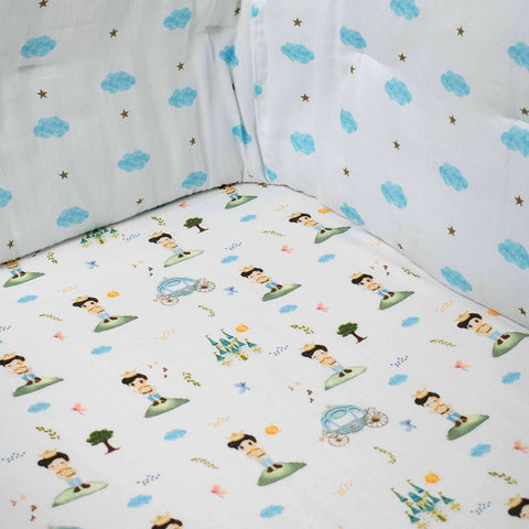 Prince Theme Organic Fitted Cot Sheet