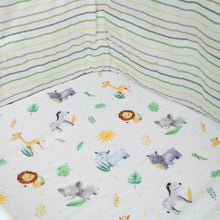 Load image into Gallery viewer, Safari Animals Organic Fitted Cot Sheet
