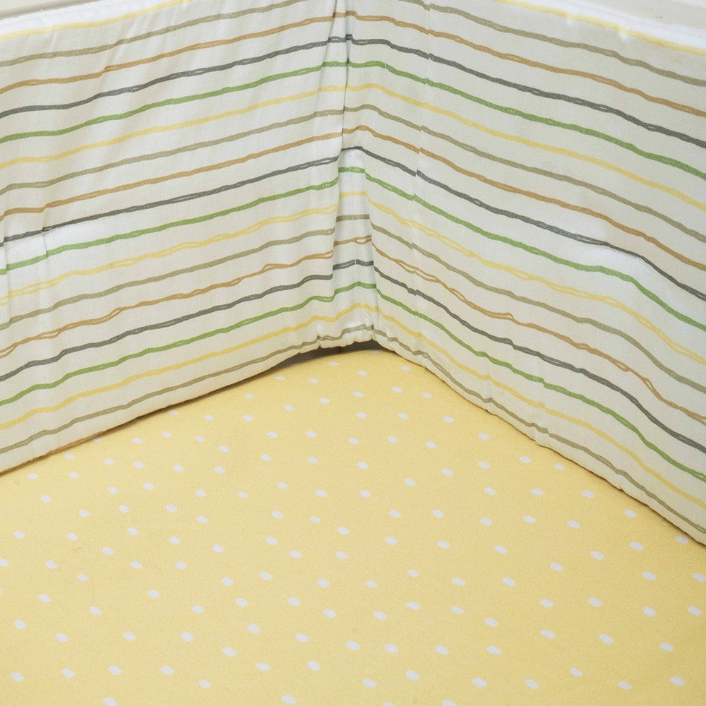Yellow Grasslands Organic Fitted Cot Sheet