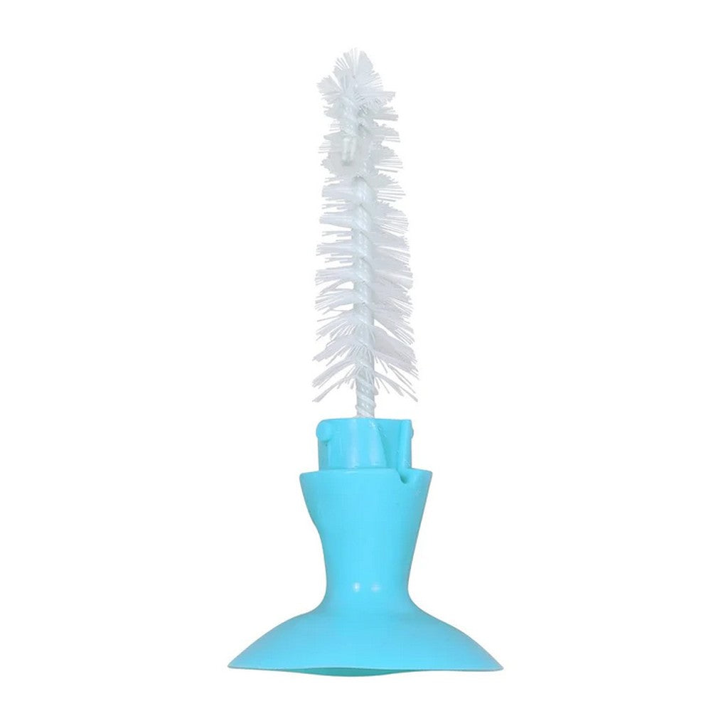 Bottle And Nipple Cleaning Brush With Suction Base
