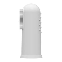Load image into Gallery viewer, Grey Silicone Finger Toothbrush With Storage Case
