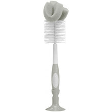 Load image into Gallery viewer, Dr Brown Grey Natural Flow Baby Bottle Brush
