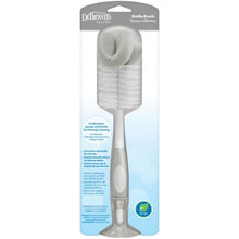 Load image into Gallery viewer, Dr Brown Grey Natural Flow Baby Bottle Brush
