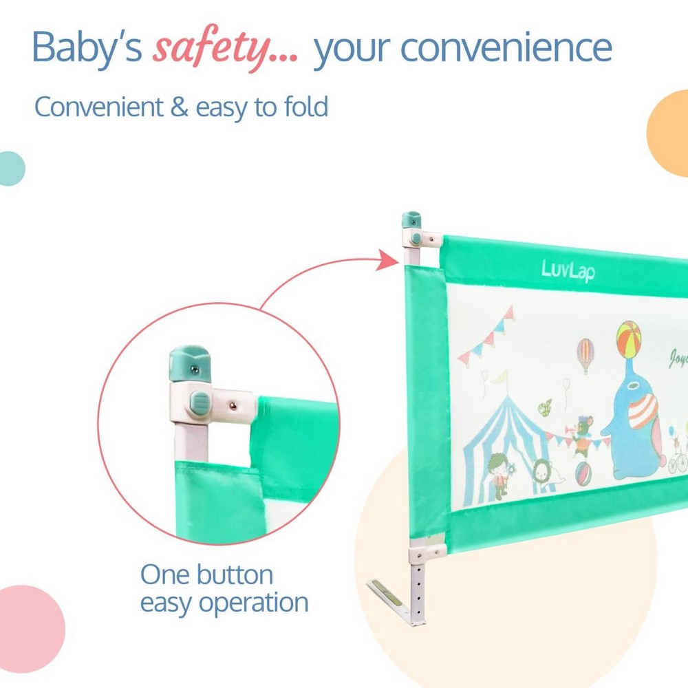 Blue Comfy Baby Bed Rail