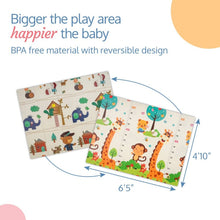 Load image into Gallery viewer, Number Zoo Double Sided Water Proof Baby Play Mat
