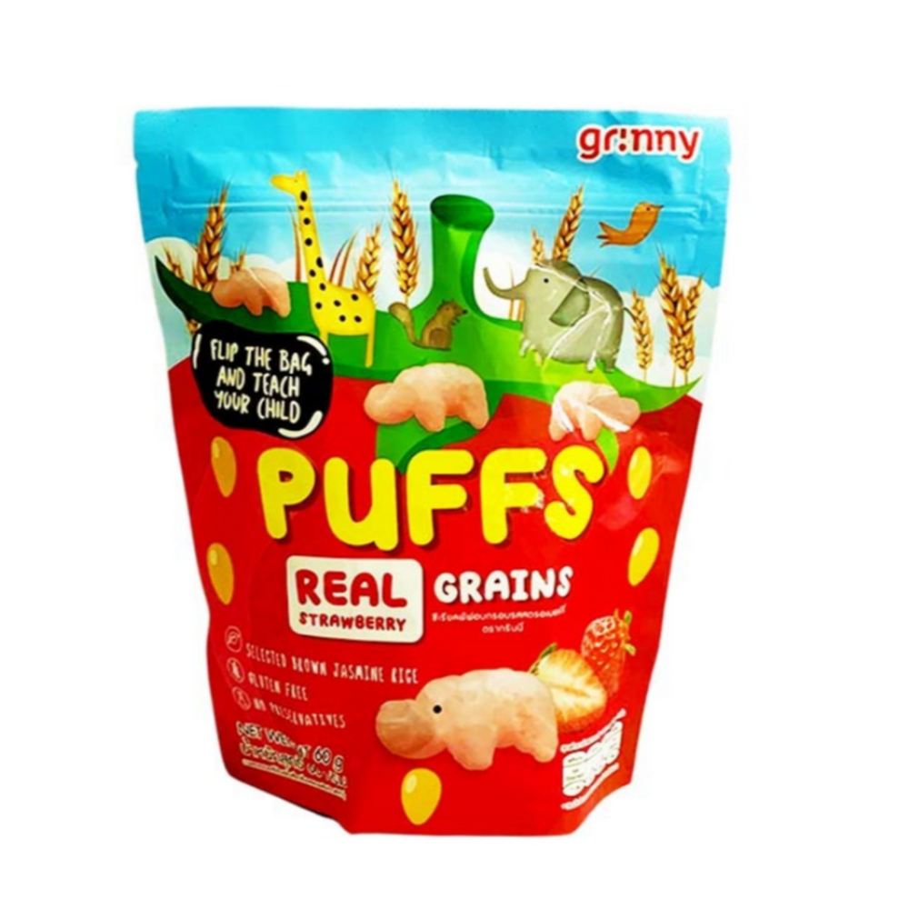 Puffs Real Strawberry Grains - 60g