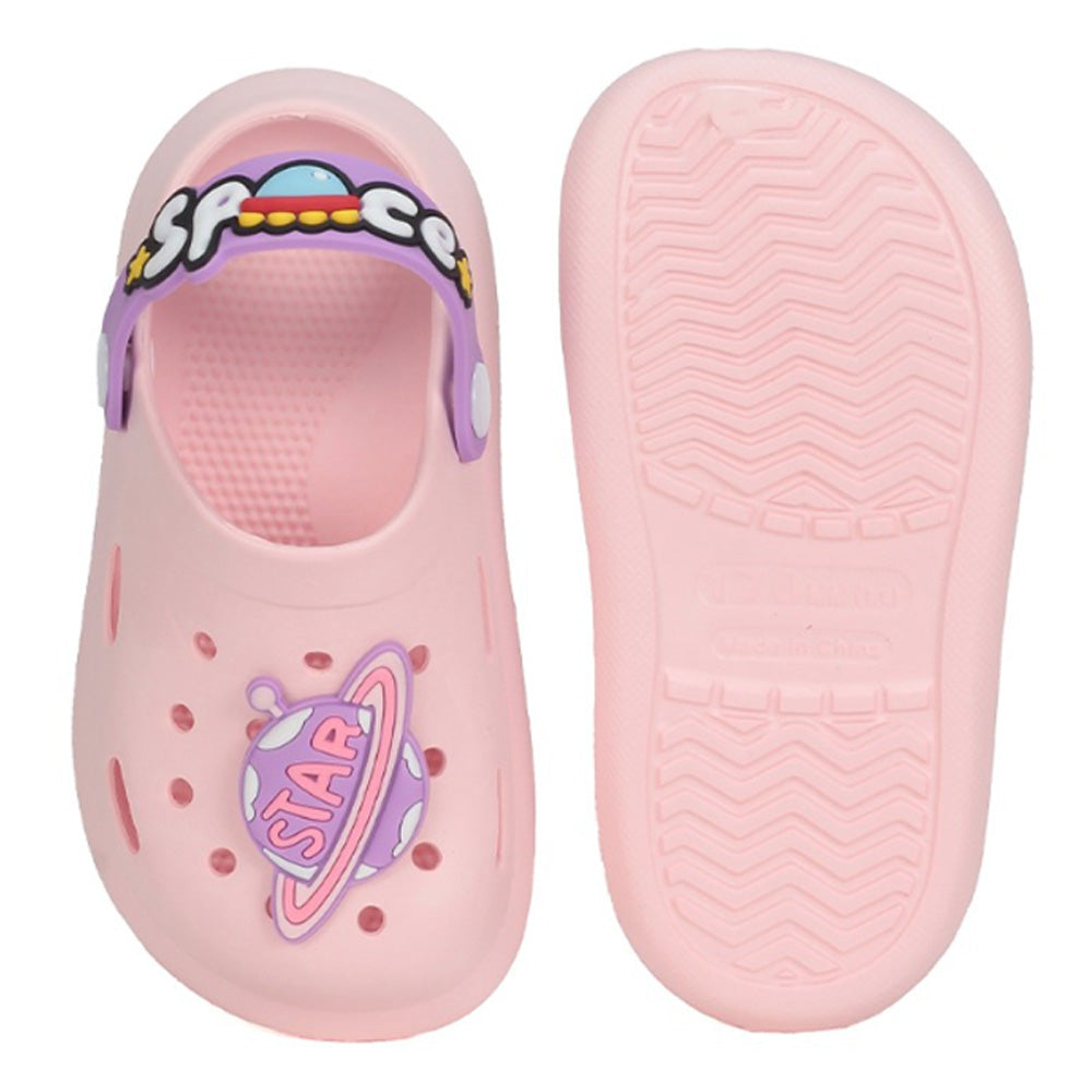 Pink Clogs With Space Charms