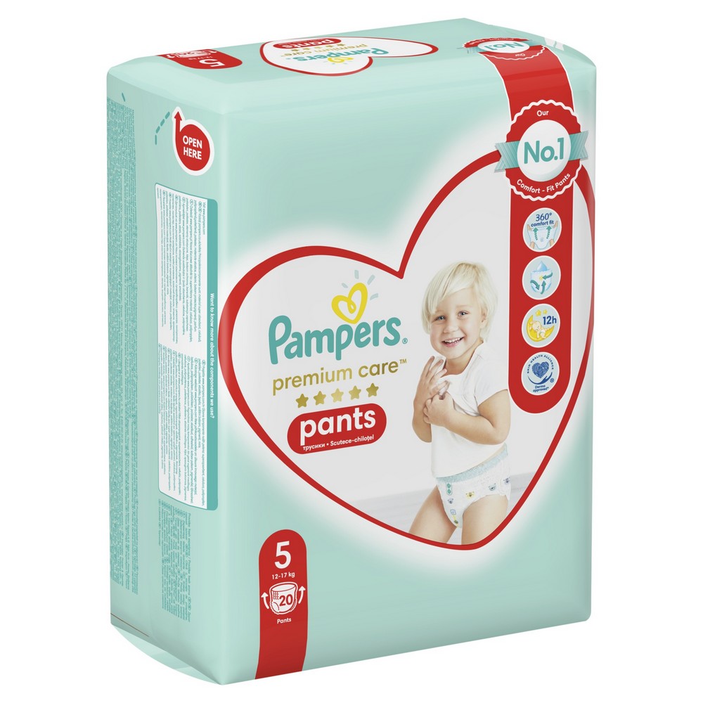 Size 5 Pampers Premium Care Diaper - 20 Pants (12-17kg)