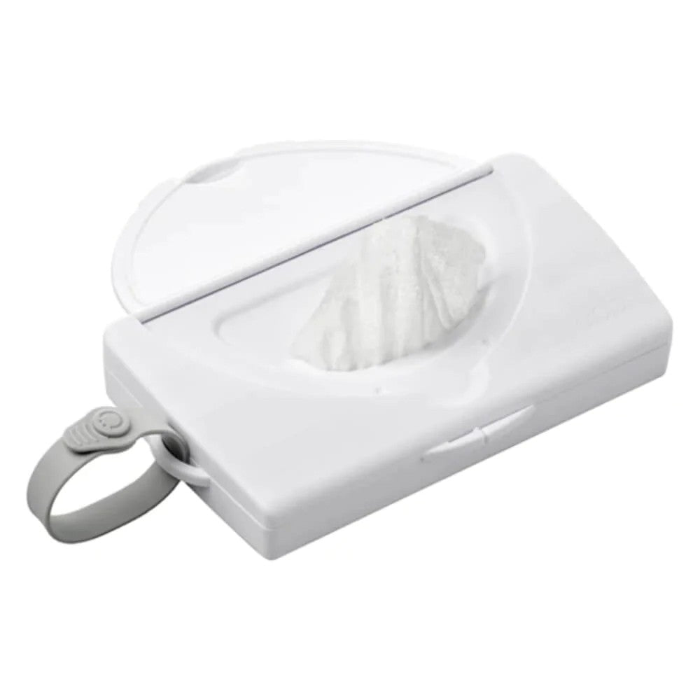 White On-The-Go Baby Wipes Dispenser