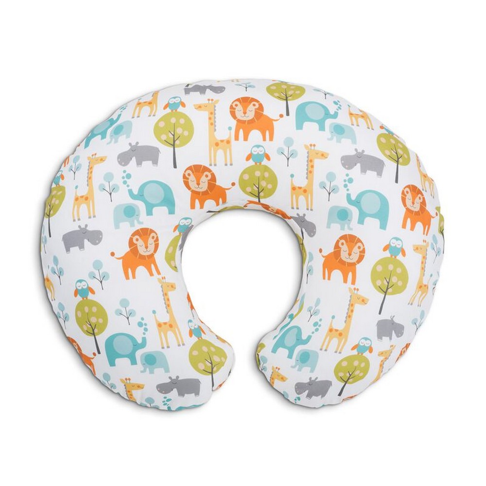 White Peaceful Jungle Feeding Pillow