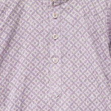 Load image into Gallery viewer, Purple Star Printed Kurta With Beige Pajama
