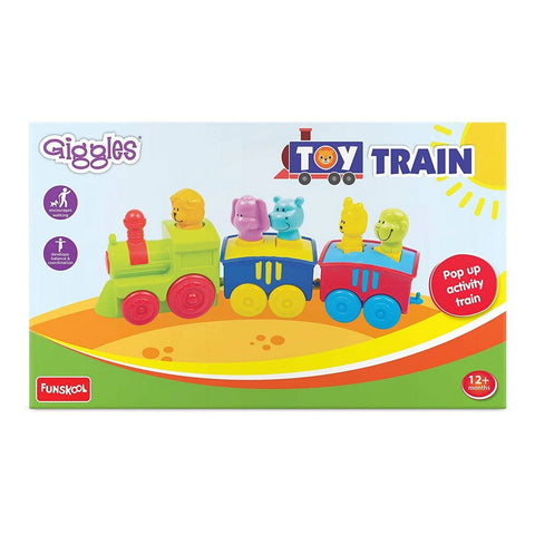 Colorful 2 In 1 Pull Along Animal Toy Train