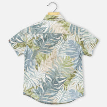 Load image into Gallery viewer, Green  Abstract Printed Polo Shirt
