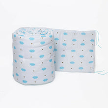 Load image into Gallery viewer, Blue Clouds Organic Cotton Cot Bumper
