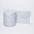 Grey Shining Stars Organic Cotton Cot Bumper