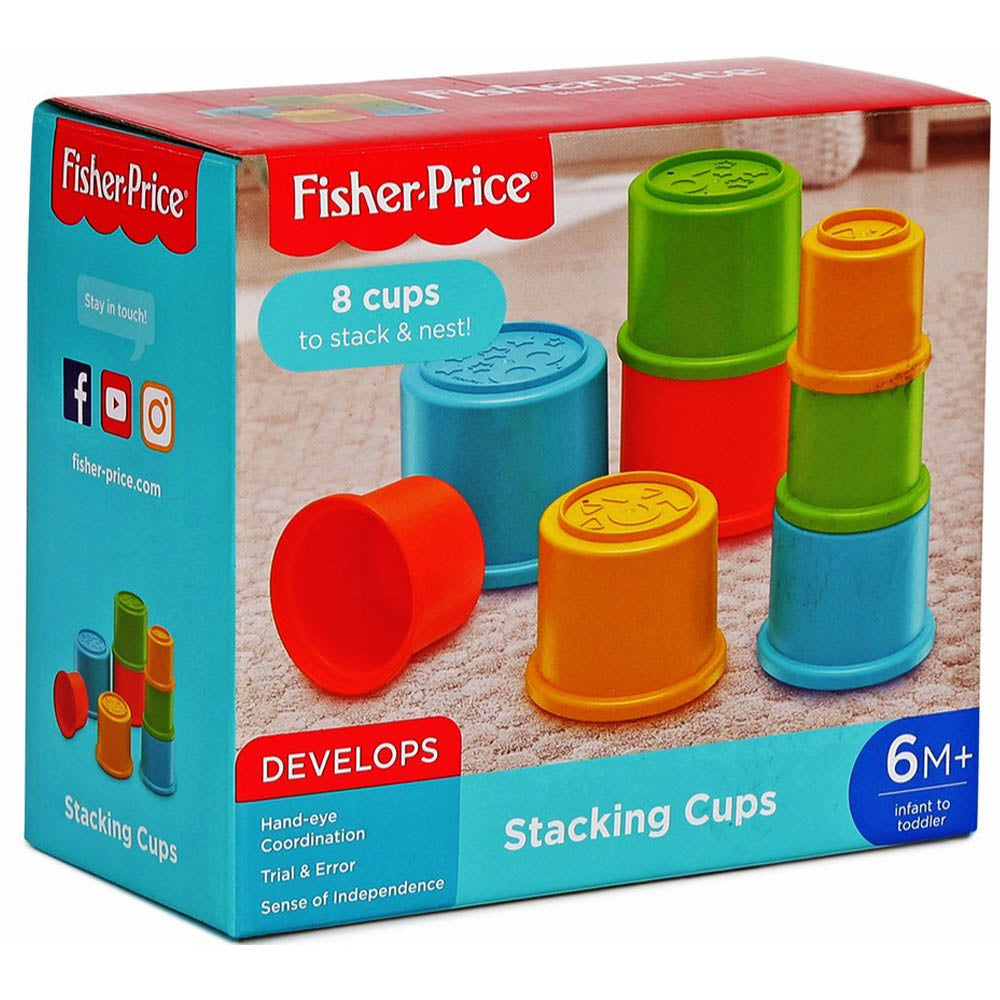 Colorful Stacking Cups- 8 Pcs