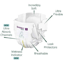 Load image into Gallery viewer, Size 5 Bambo Nature Diaper - 22 pieces(12-18 kg)
