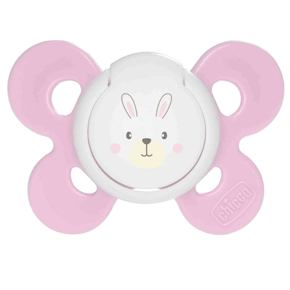 Chicco Silicone Soother Comfort - Pink (Print May Vary)