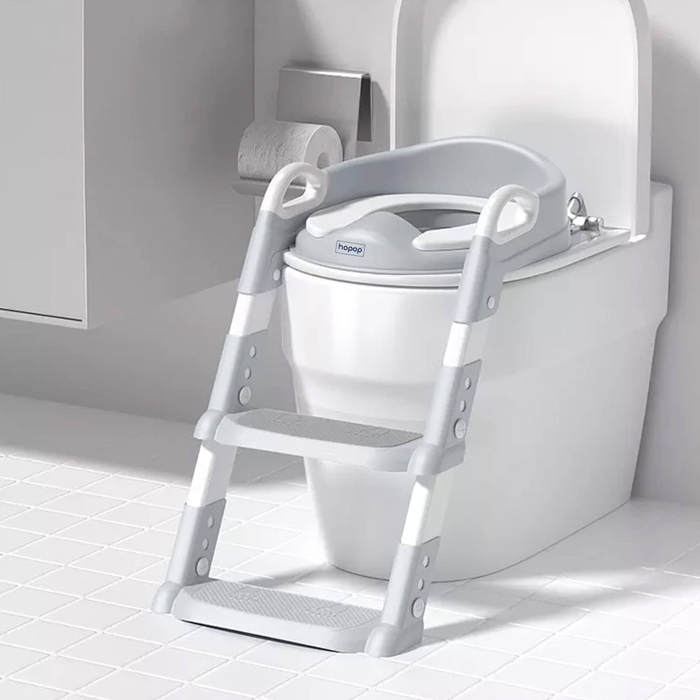 Grey Step Up Ladder Potty Trainer