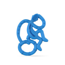 Load image into Gallery viewer, Blue Matchstick Monkey Mini Monkey Teether
