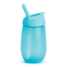 Load image into Gallery viewer, Blue Simple Clean Straw Cup- 296ml
