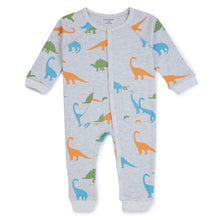 Load image into Gallery viewer, Grey Dino Theme Full Sleeves Cotton Romper
